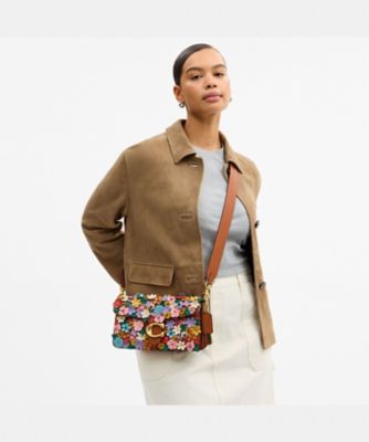 タビー ショルダー バッグ 26・フローラル アップリケ | COACH